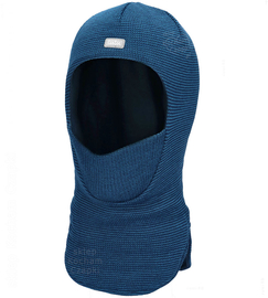 Kominiarka zimowa z wełny merino 100% dla chłopca,  Virgon, granatowa, 52-56 cm