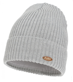 Czapka zimowa damska, 50% merino, Lissha, szara, 55-58 cm