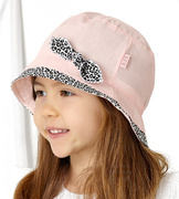 Kapelusz na lato, dla dziewczynki, Bintik, różowy, 53-55 cm