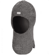 Kominiarka merino, z wełny 100%, na zimę dla chłopca, Smurfo, szary melanż, 48-52 cm