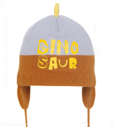 Czapka chłopięca, przejściowa, zima/wiosna/jesień, dinozaur Jarrd  rozm. 46-49 cm