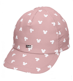 Czapka z daszkiem dla dziewczynki, UV 30+, Fonsia, brudny róż, 52-56 cm