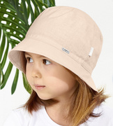 Kapelusz dla dziewczynki na lato, beżowy, Tanala, 54-56 cm