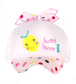 Czapka z daszkiem dla dziewczynki, Sweet Lemon rozm. 49-50 cm