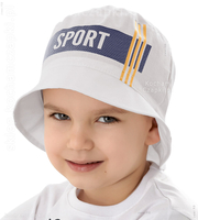 Kapelusz dla chłopca, na lato, Felice Sport, szary, 51-53 cm