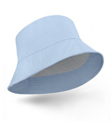 Kapelusz damski lniany na lato, niebieski, S23-01, 55-56 cm