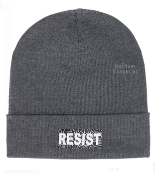 Czapka dla chłopca, jesienna/wiosenna, beanie, modny prążek, Resist, rozm. 46-49 cm 