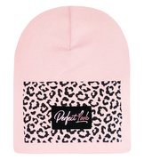 Czapka wiosenna/jesienna damska, pudrowy róż, Perfect Look, 56-58 cm