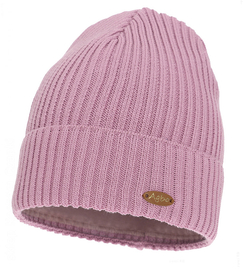 Czapka zimowa damska, 50% merino, Lissha, wrzosowa, 55-58 cm