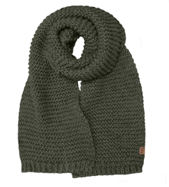 Szalik damski zimowy, duży XXL, Khyati, oliwka, 250 cm