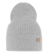 Czapka wiosenna/jesienna damska, merino 100%, szara, Poshie, 54-58 cm