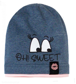 Czapka dla dziewczynki, smerfetka, bawełniana, Oh Sweet, 48-51 cm