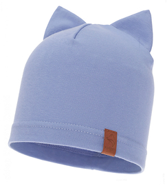 Czapka dla niemowlaka, chłopczyka, wiosenna, Pajela, niebieska, 40-42 cm