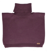 Komin z golfem z wełny merino, uniwersalny, damski, młodzieżowy, burgundowy