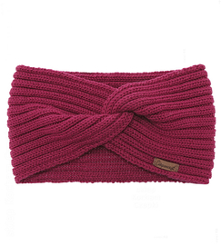 Opaska z wełny merino na zimę dla dziewczynki, Kevva, amarantowy, 52-54 cm