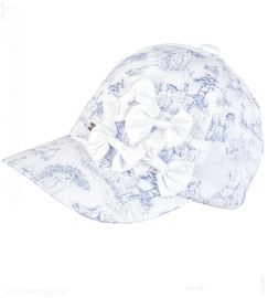 Elegancka czapka UV z daszkiem dla dziewczynki Idillio rozm. 48-52 cm