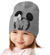 Czapka dla dziewczynki, wiosenna-jesienna, szara, Rimia, 44-46