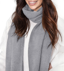 Szalik damski, ekskluzywny, z alpaki, szary