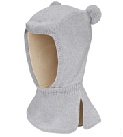 Kominiarka dla dziecka, wełna merino, szara, Sanisa, 44-46 cm