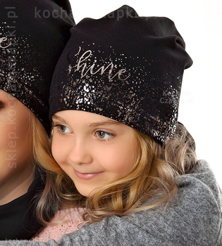 Czapka elegancka dla dziewczynki Lady Shine rozm. 48-50 cm
