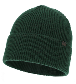 Czapka zimowa męska, z dodatkiem wełny merino, Rokins, zielony, 55-57 cm