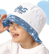 Kapelusz dla chłopca na lato, biały + niebieski, No Waves,  rozm. 48-50 cm