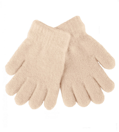 Rękawiczki dla dziewczynki, beżowe, wiek: 4-6 lat