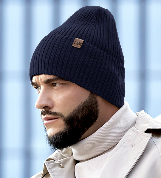 Czapka wełniana męska, Dantas, granatowa, 58-60 cm