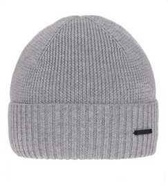 Czapka zimowa męska, z wełną merino, Nehk, szary (02), 55-58 cm