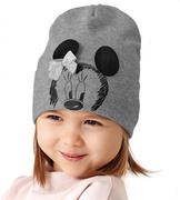 Czapka dla dziewczynki, wiosenna-jesienna, szary, Rimia, 51-54