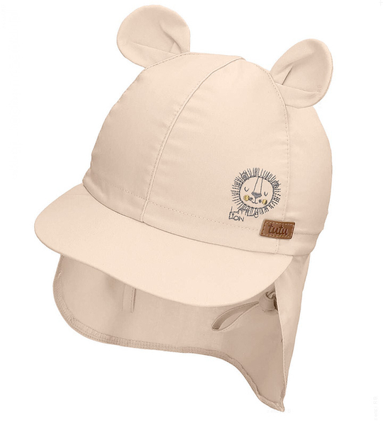 Czapka na lato z daszkiem, filtr UV,  Kumdar, beżowa, 52-54 cm
