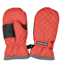 Rękawiczki zimowe dla chłopca, ocieplane, wodoodporne, C074, czerwone, wiek 1-2 lata