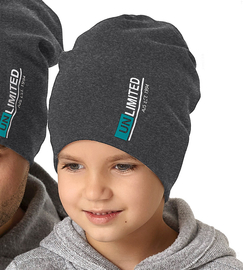Czapka wiosenna/jesienna dla chłopca, grafitowa, Unlimited, r. 48-51 cm