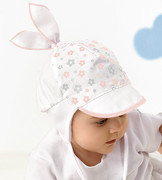Czapka na lato dla dziewczynki, biała, Lilet,  rozm. 36-38 cm
