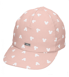 Czapka z daszkiem dla dziewczynki, UV 30+, Fonsia, pudrowy róż, 52-56 cm