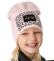 Czapka wiosenna-jesienna dla dziewczynki, brudny różowy, Perfect Look, 48-50 cm