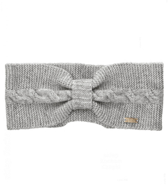 Opaska damska na głowę, wełna merino i kaszmir, damska,Venicia, szara, 54-58 cm