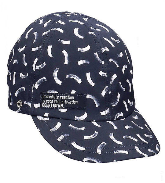 Czapka na lato dla chłopca, filtr UV +50, 2w1, Ganan, granatowa, 50-54 cm