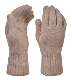 Rękawiczki merino damskie, wełniane 100%, Classy, uniwersalne, beżowy (2), M/L