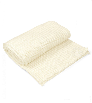 Komplet czapka i szalik, merino 100%, Porshia, kremowy, 56-58 cm