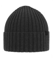 Czapka zimowa męska, wełna merino, Thanan, grafitowy, 56-59 cm