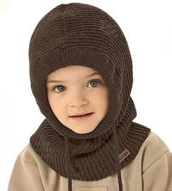 Kominiarka dla dziecka, jesień/zima, Febrero, brązowa, 46-52 cm