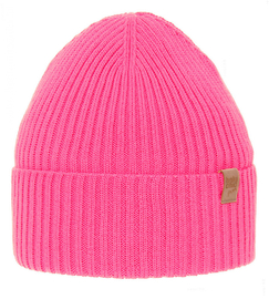 Czapka wiosenna/jesienna w prążek, róż landrynka, Usimi, 52-54 cm