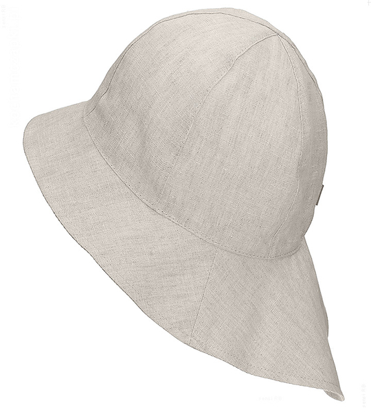 Kapelusz lniany,  damski/dziewczęcy, Iroro,  beżowy, 48-50 cm