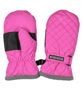 Rękawiczki dla dziewczynki zimowe, ocieplane, wodoodporne, C074, różowe, wiek 3-4 lata