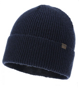 Czapka zimowa męska, z dodatkiem wełny merino, Rokins, granatowy, 55-57 cm