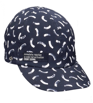 Czapka na lato dla chłopca, filtr UV +50, 2w1, Ganan, granatowa, 50-54 cm