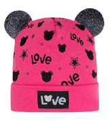 Czapka dla dziewczynki, wiosenna-jesienna, różowa, Ginona  44-47