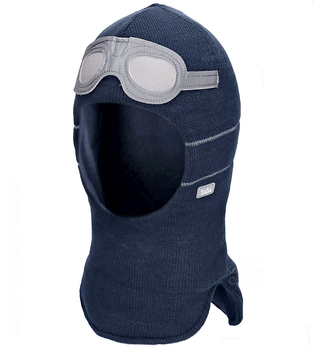 Kominiarka merino 30%, dla chłopca, Utegar, granatowa, 48-52 cm