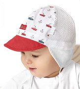Czapka na lato dla chłopca, z siateczką, wiązana, Kekere, 45-47 cm